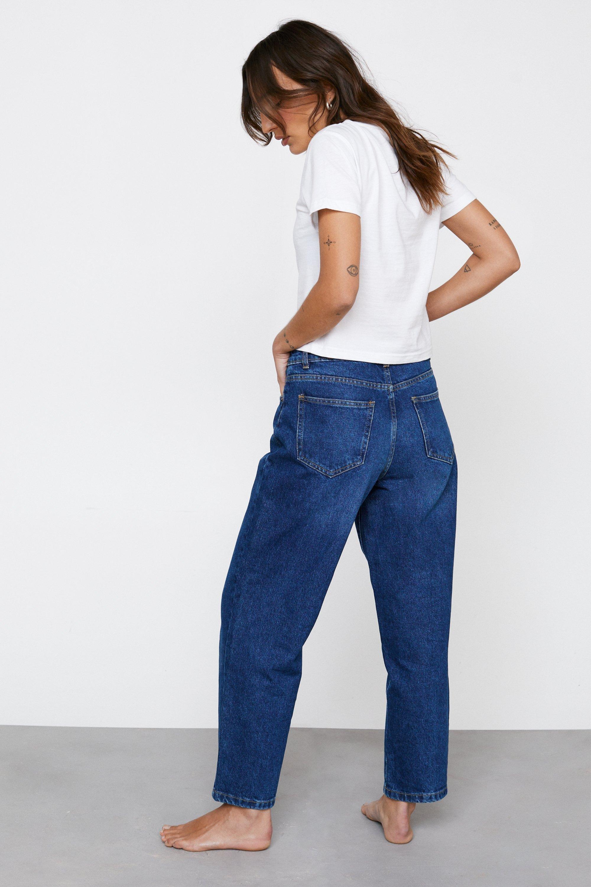 Petite Jean mom taille haute